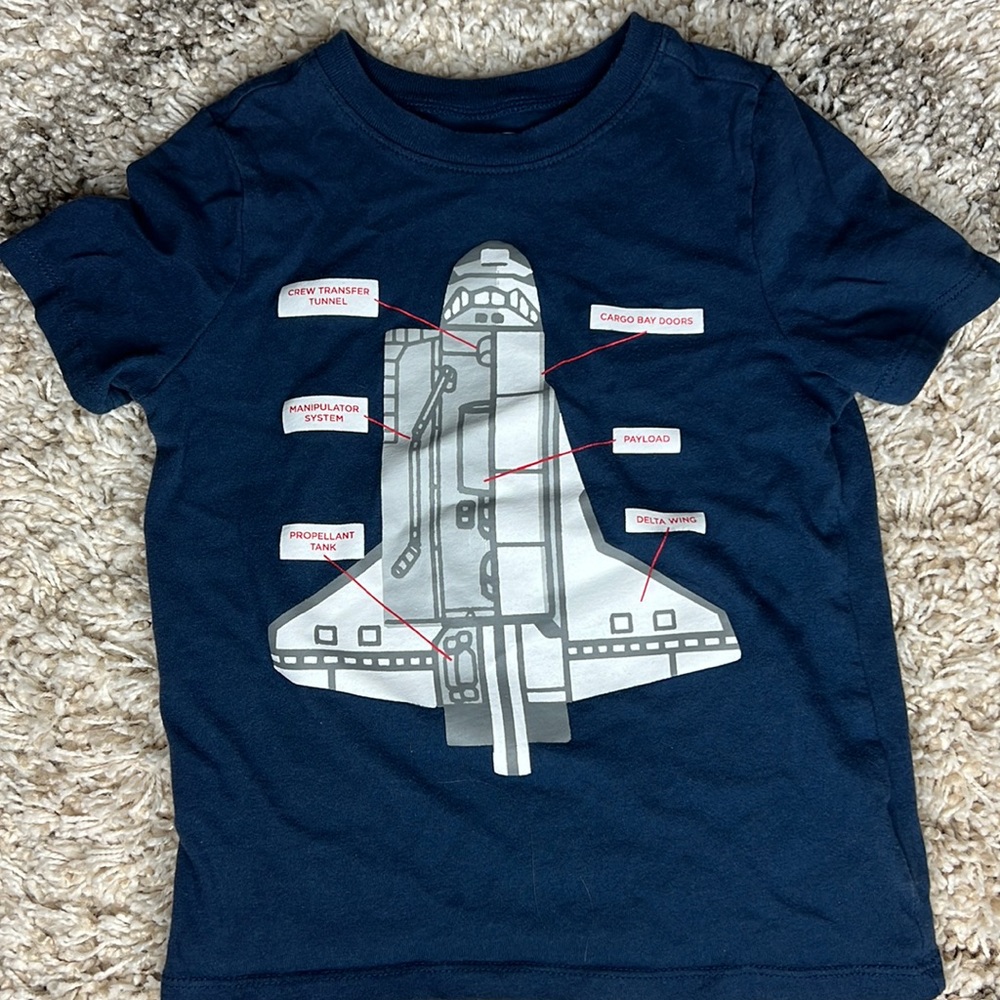 Old Navy 5T Short Sleeve Shirt | Navy Blue
